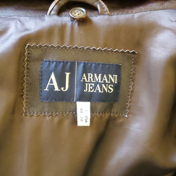 Armani Jean Leather Jacket - Picture 9 of 10